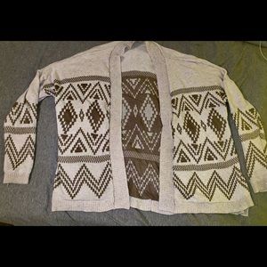 Brown and Beige Cardigan